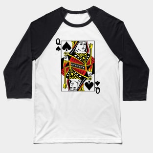Queen of Spades Baseball T-Shirt